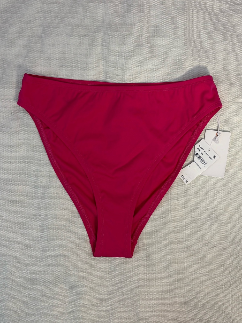 NWT Good American High Rise Bikini Bottom Sz Large -